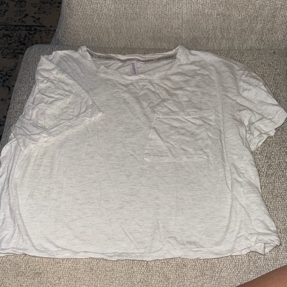 Relaxed Short-Sleeve Pocket Tee - Cream